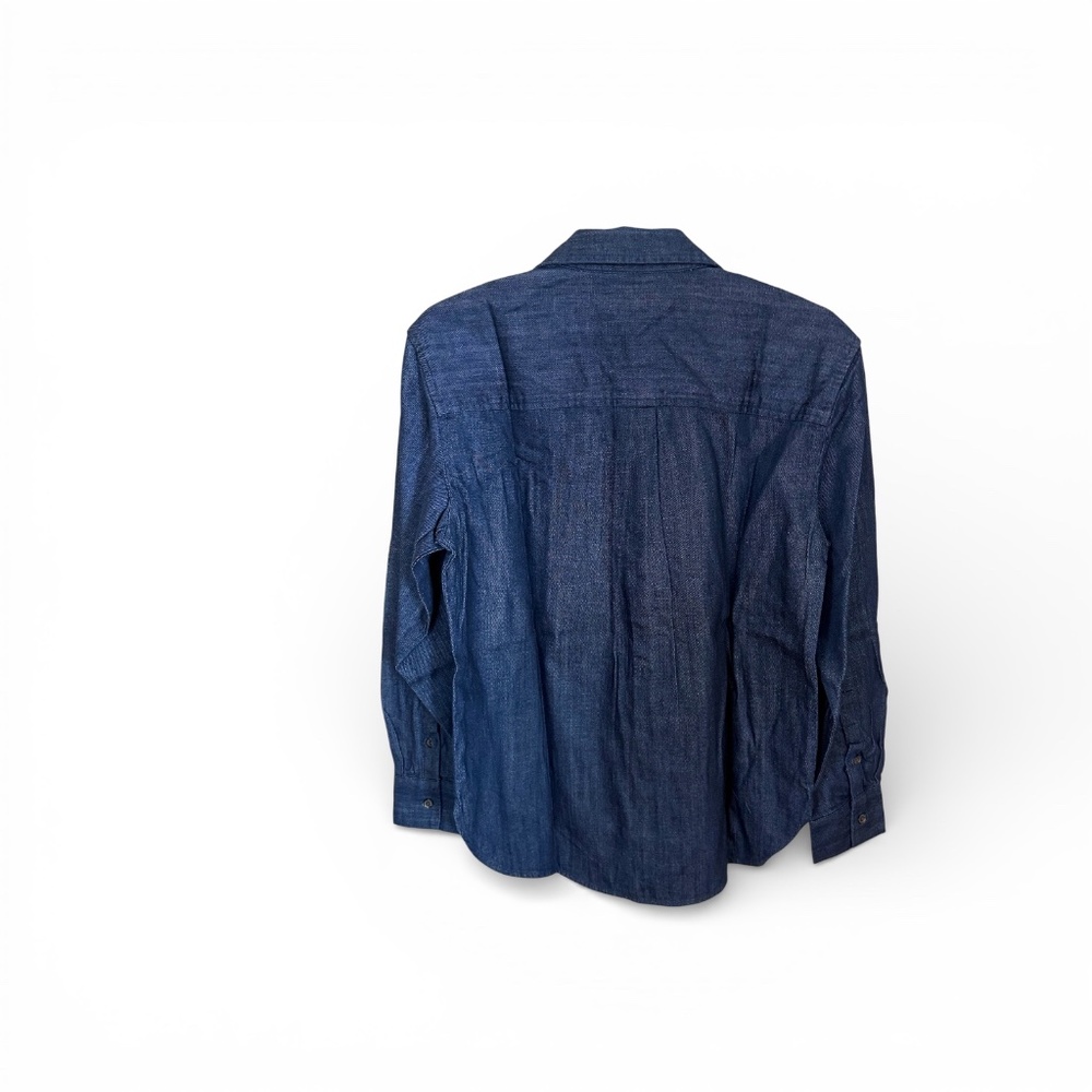 NWT Banana Republic Factory Dark Wash Denim Shirt | Small - Picture 3 of 3